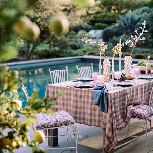 NWT Anthropologie Set of THREE Printed Melamine Dinner Plates - Picture 4 of 9